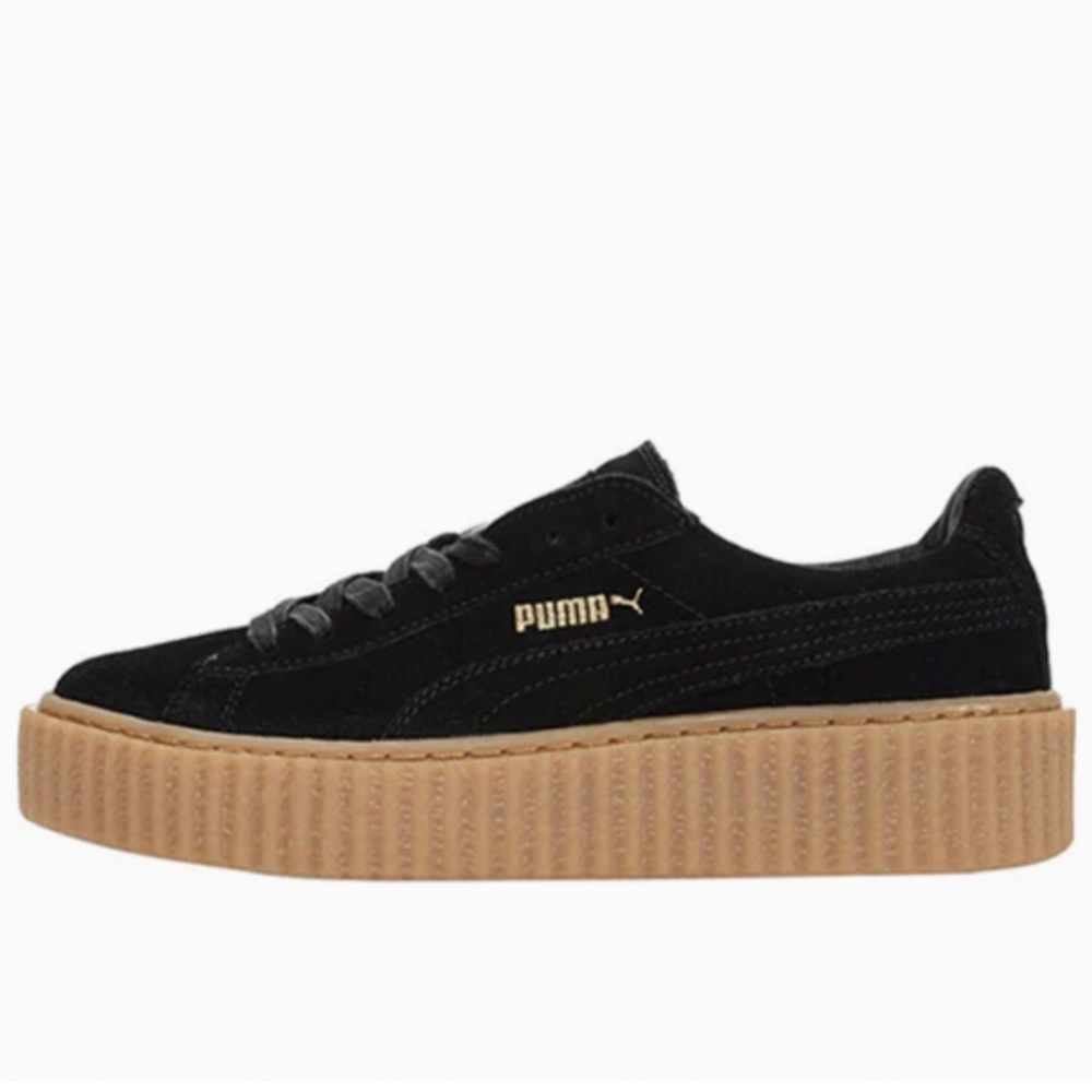 PUMA x FENTY Black Suede Creepers w/ Gum Bottom